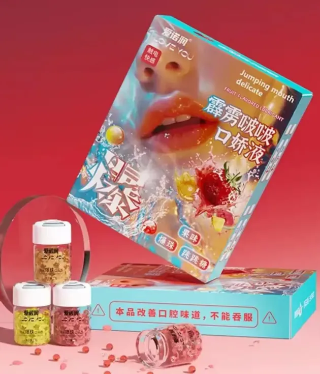 3ML Food Grade Organic Sex Lubricant Gel Oral Liquid Popping Candy Oral Lube