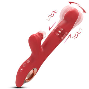 10 Frequency Rechargeable G-Spot & Clitoris Rabbit Ear Massage Vibrator Stimulator For Adult