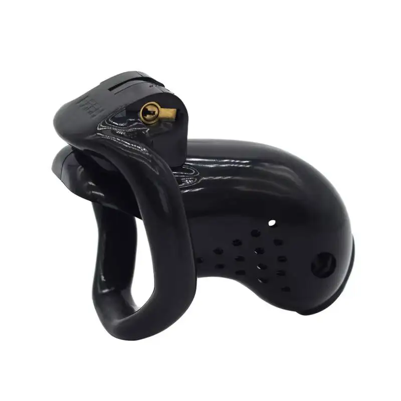 Male Chastity Device Goldfish-shaped Resin Lock Adult Lower Body Training Birdcage SM Alternative Toys HUAWEN HW-ML250047 3