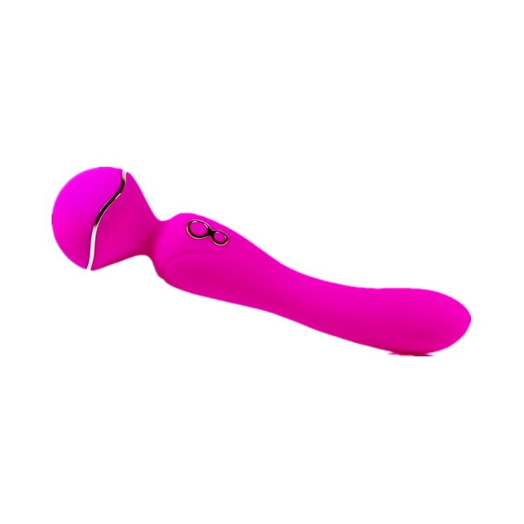10 Frequency Dual-Head Vibrating Silicone Massage Vibrator For Adult - 图片 2