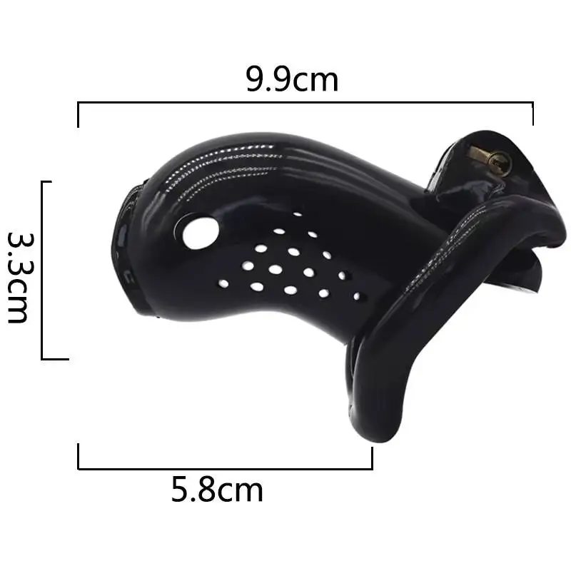 Male Chastity Device Goldfish-shaped Resin Lock Adult Lower Body Training Birdcage SM Alternative Toys HUAWEN HW-ML250047 7
