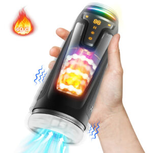 8 Vibrating Thruster Automatic Penis Stimulating Heating Male Electric Sex Toy Masturbator Devices