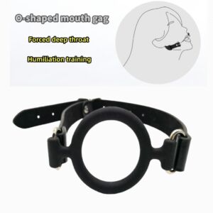 SM Deep Throat Mouth Ball O-Shaped Silicone Bite Ball Adult