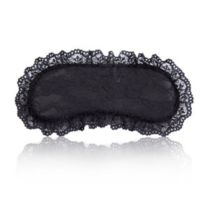 Black soft polyester blindfold erotic eye mask For adults