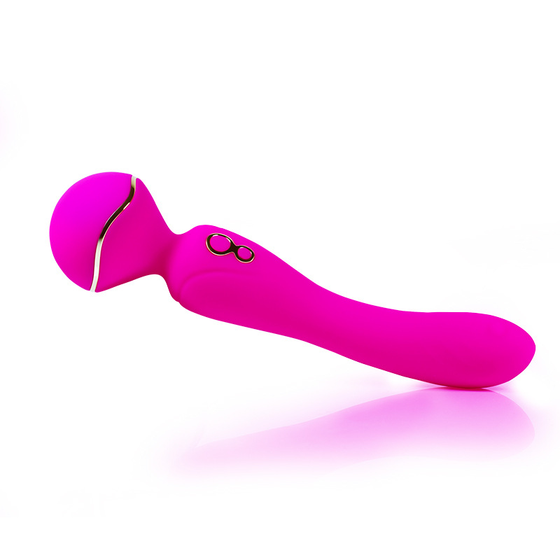 10 Frequency Dual-Head Vibrating Silicone Massage Vibrator For Adult - 图片 6