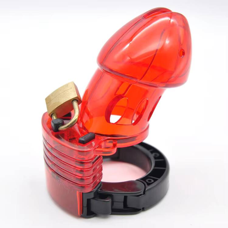 Plastic Male Chastity Devices Adult Lock Cage SM Accessories Sex Toys 2