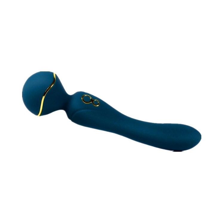 10 Frequency Dual-Head Vibrating Silicone Massage Vibrator For Adult - 图片 4
