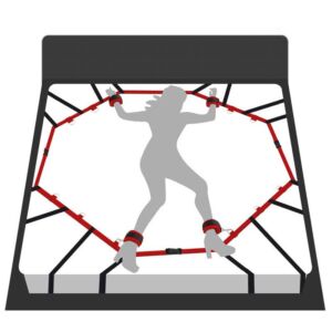 SM Four-corner Bed Bondage Kit Straps Adult Couple Sexy Toys Spider Web Bandage