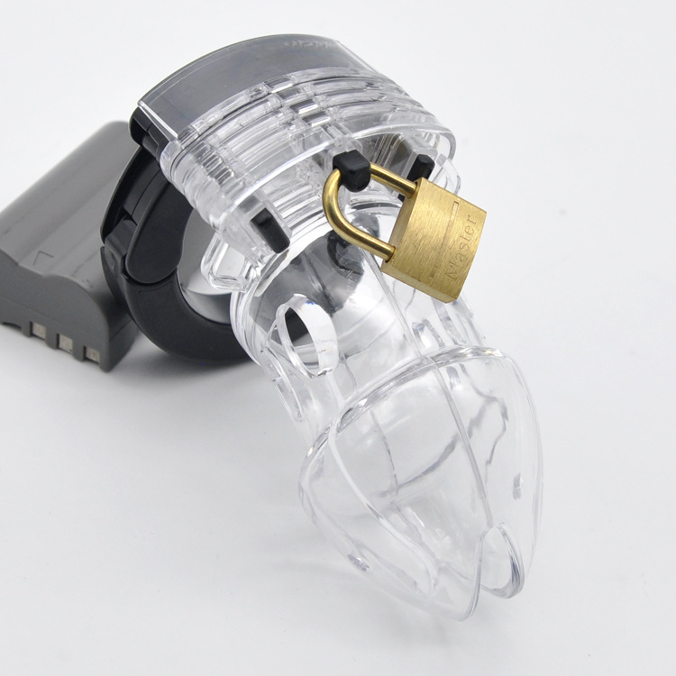 Plastic Male Chastity Devices Adult Lock Cage SM Accessories Sex Toys 4
