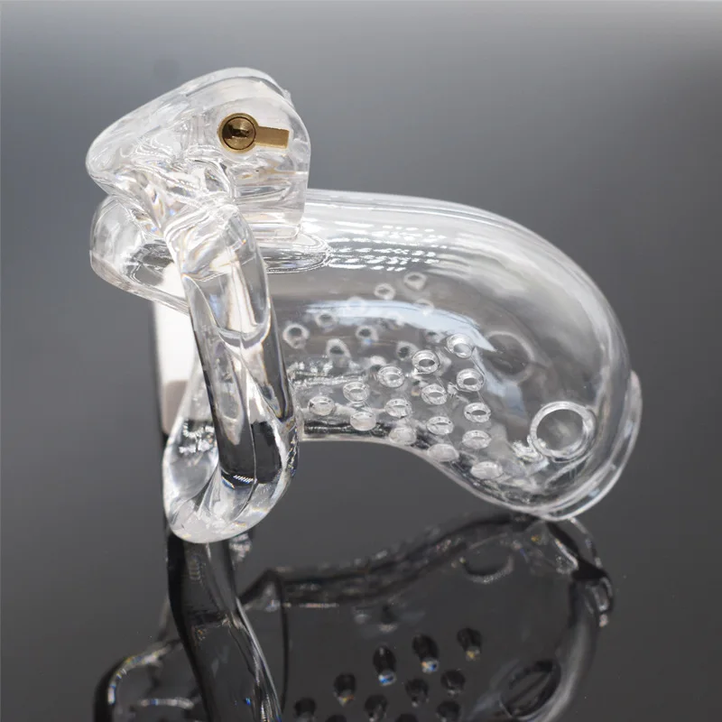 Male Chastity Device Goldfish-shaped Resin Lock Adult Lower Body Training Birdcage SM Alternative Toys HUAWEN HW-ML250047 5