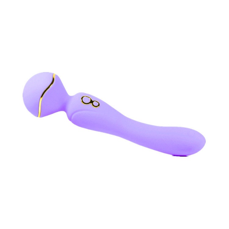 10 Frequency Dual-Head Vibrating Silicone Massage Vibrator For Adult - 图片 5