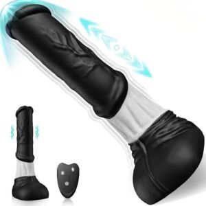 4 IN1 30cm 7 Thrusting RC Vibrating Realistic Horse Animal Anal Dildo Vibrator For Adult