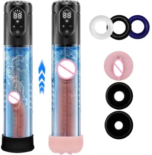 Electric Male Training Set Suction Enlargement Penic Vacuum Pump Erectile Dysfunction Pumps with Cock Ring