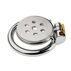 Stainless Steel Men's Flat Chastity Lock Anti-Escape Chastity Cage