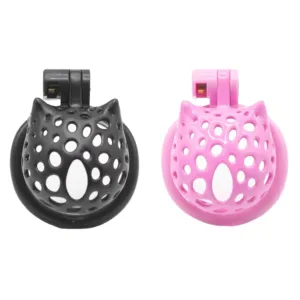 Hollowed-out cat Chastity For Male Genital Restraint Dog Slave Training with Erotic Lock
