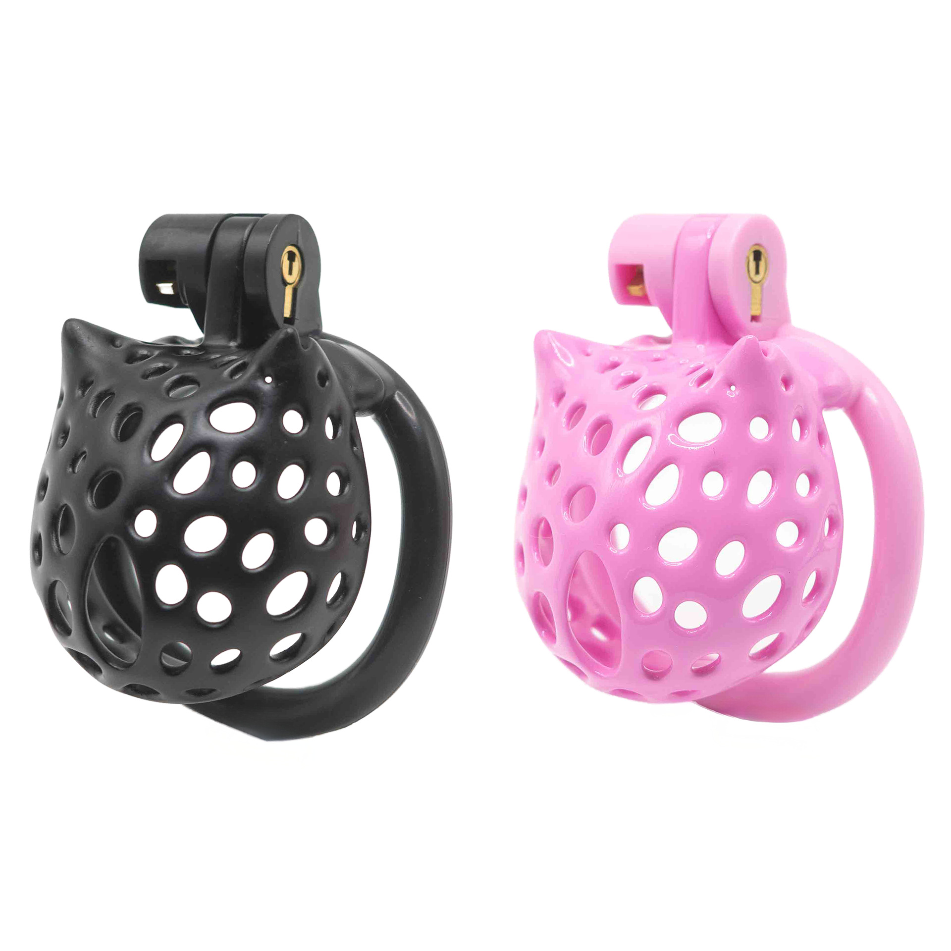 Hollowed-out cat Chastity for Male Genital Restraint Dog Slave Training with Erotic Lock 4