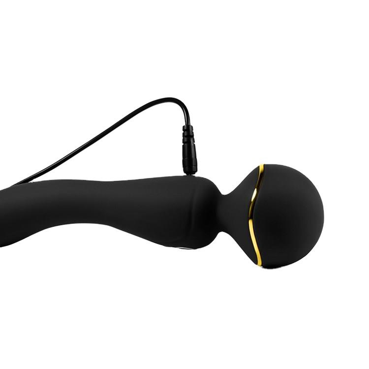 10 Frequency Dual-Head Vibrating Silicone Massage Vibrator For Adult - 图片 3