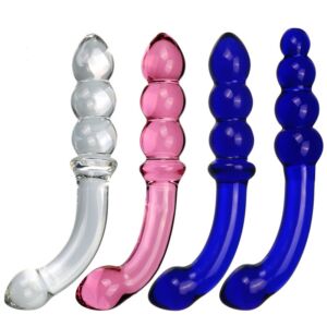 18cm Transparent Glass Dildo, G-Spot Stimulator, Women's Adult Sex Toy