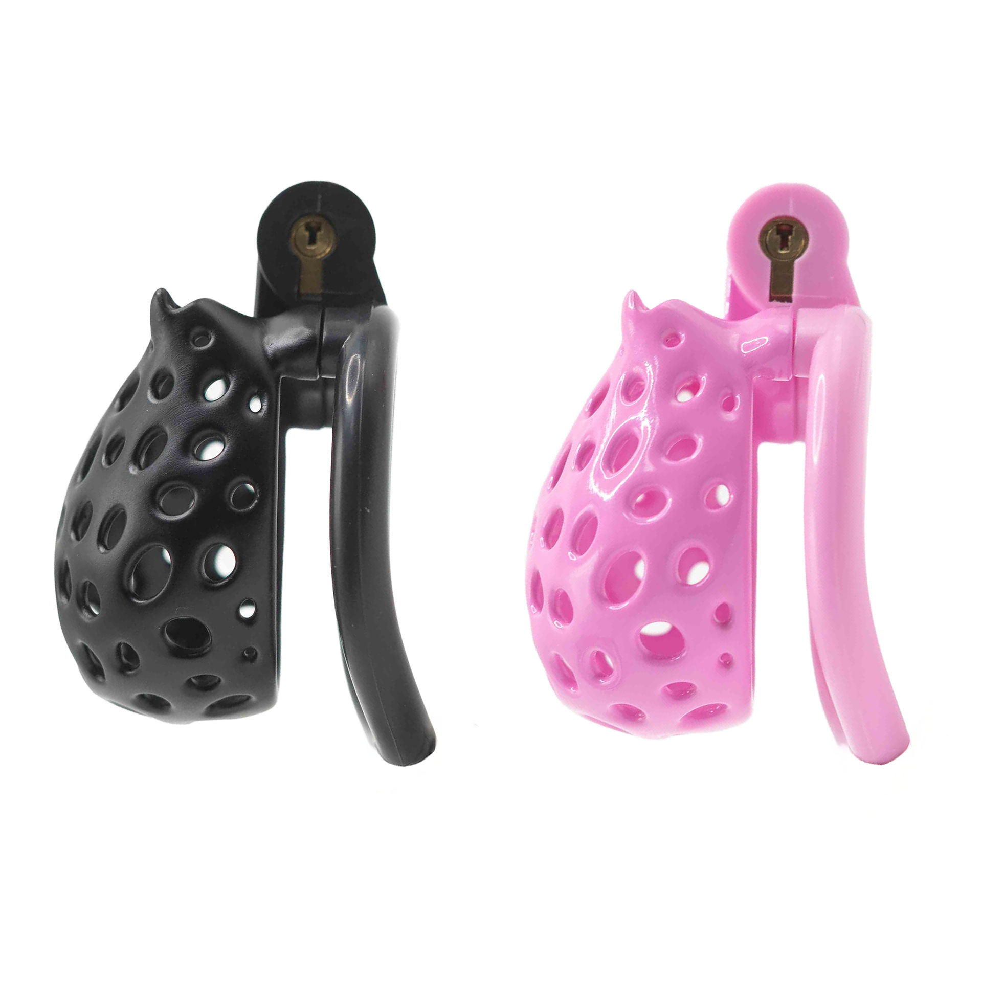 Hollowed-out cat Chastity for Male Genital Restraint Dog Slave Training with Erotic Lock 5