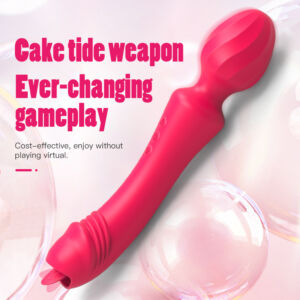 2 in 1 Powerful Female Tongue Licker Clitoris Stimulator Slient Clitoral Sucking Vibrator For Adult