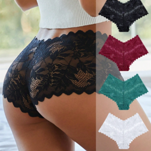 Breathable Soft Comfortable Women's Panties: Hollow-Out High-Waist, Plus Size Available